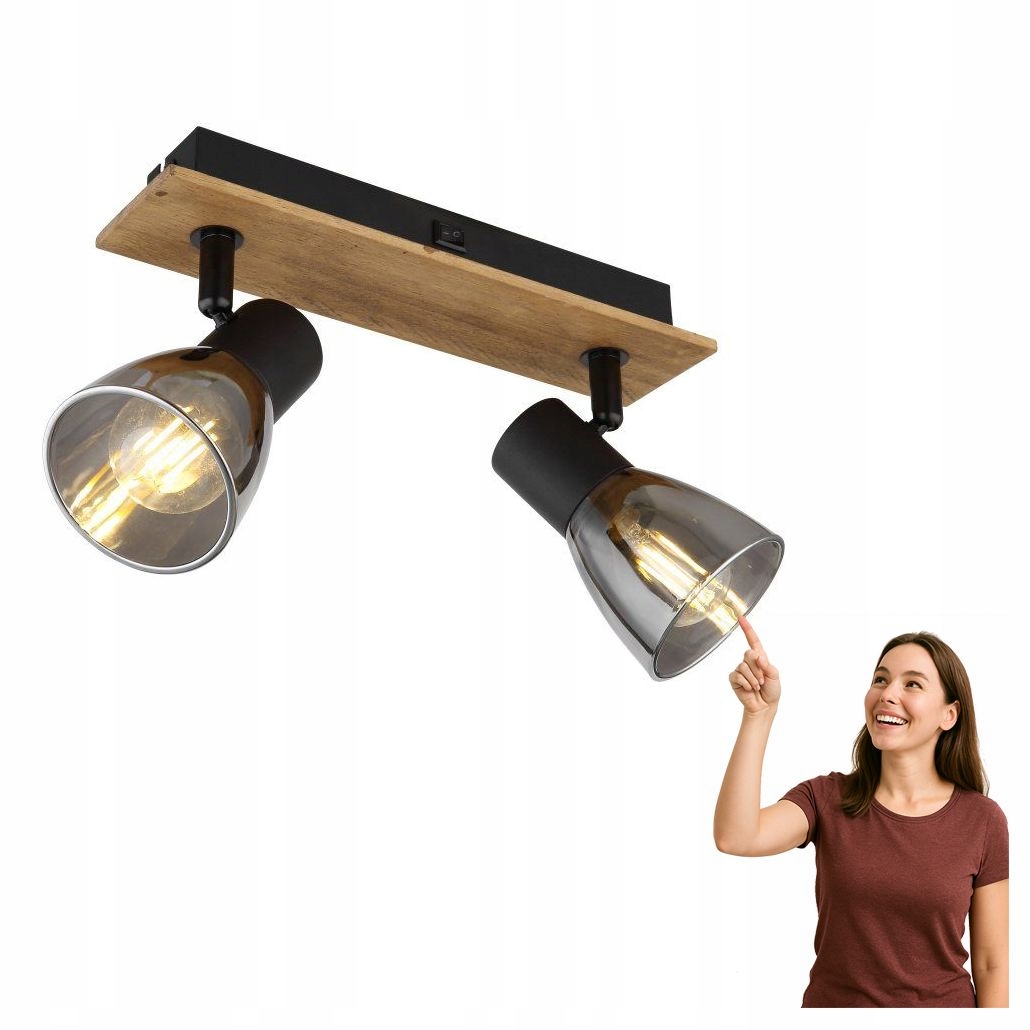 Nástěnná lampa s vypínačem Claude 54307-2W Globo