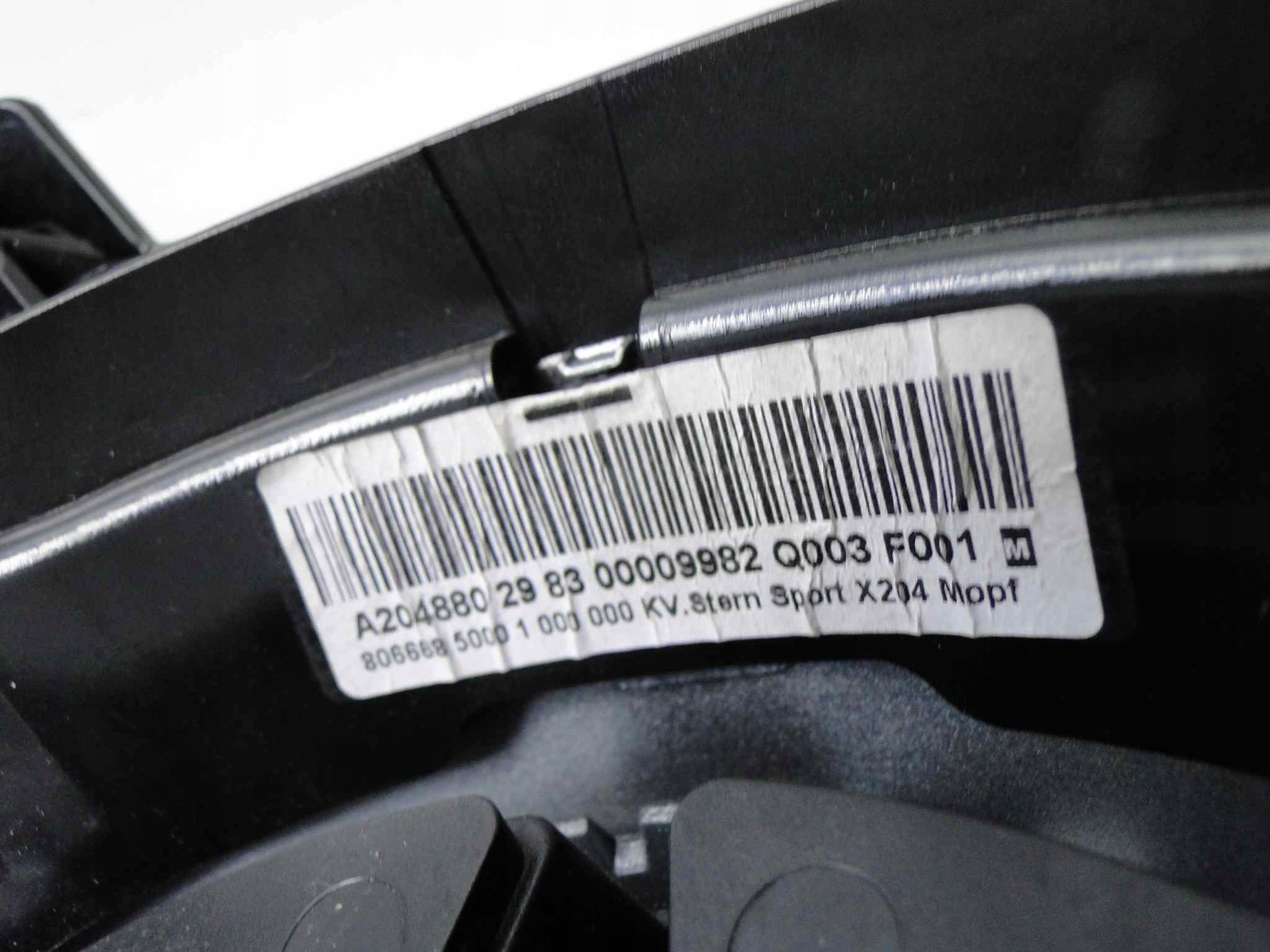 MERCEDES GLK X204 204 LIFT GRILL ATRAPA BEZ RADARU Strona zabudowy przód