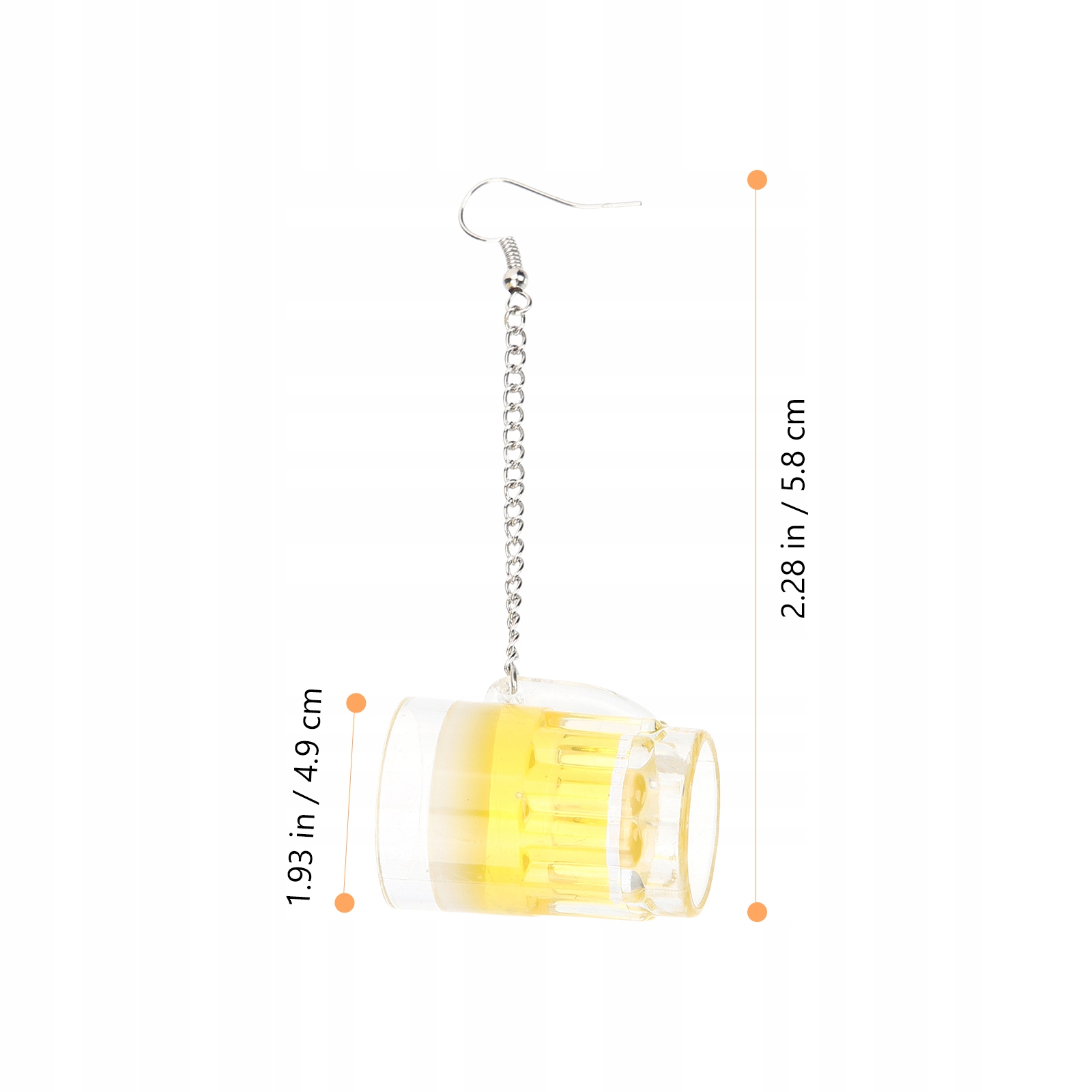 KOLCZYKI KUFER PIWA NOWOŚĆ ŁAŃCUCH Cechy występuje w komplecie