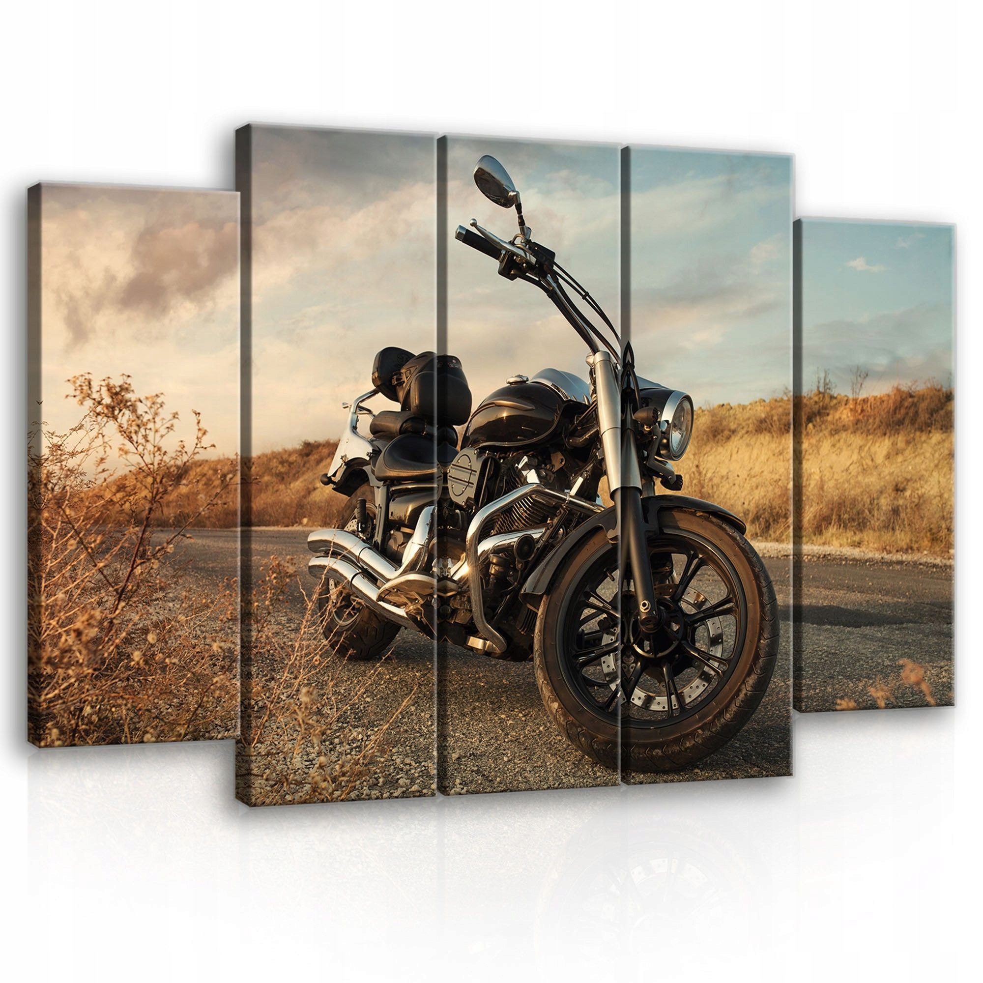 Obraz 150x100 Motocykel cesta sloboda cestovanie jeseň západ slnka dobrodružstvo