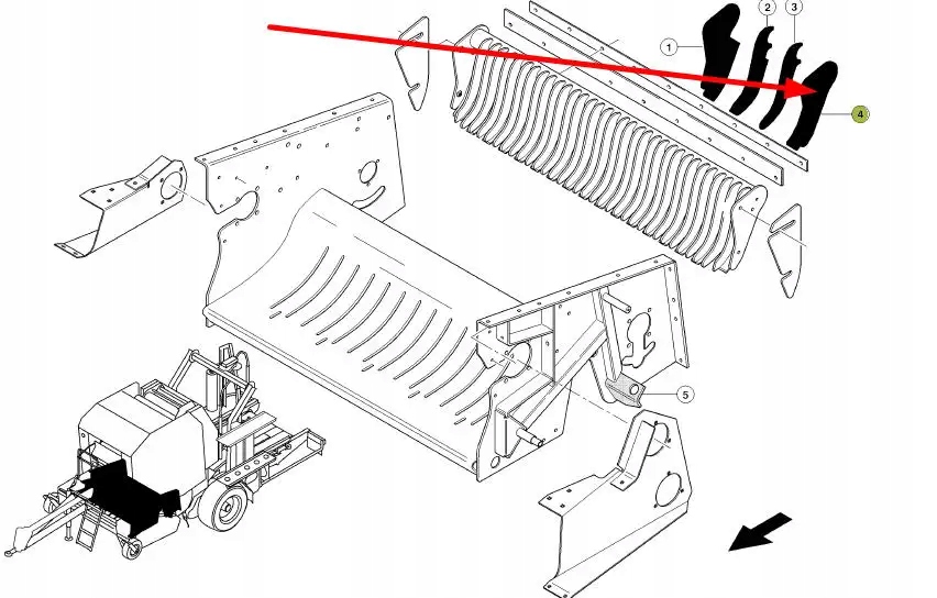 837905.1 Prowadnica rotora transportowego Numer katalogowy części 837905.1