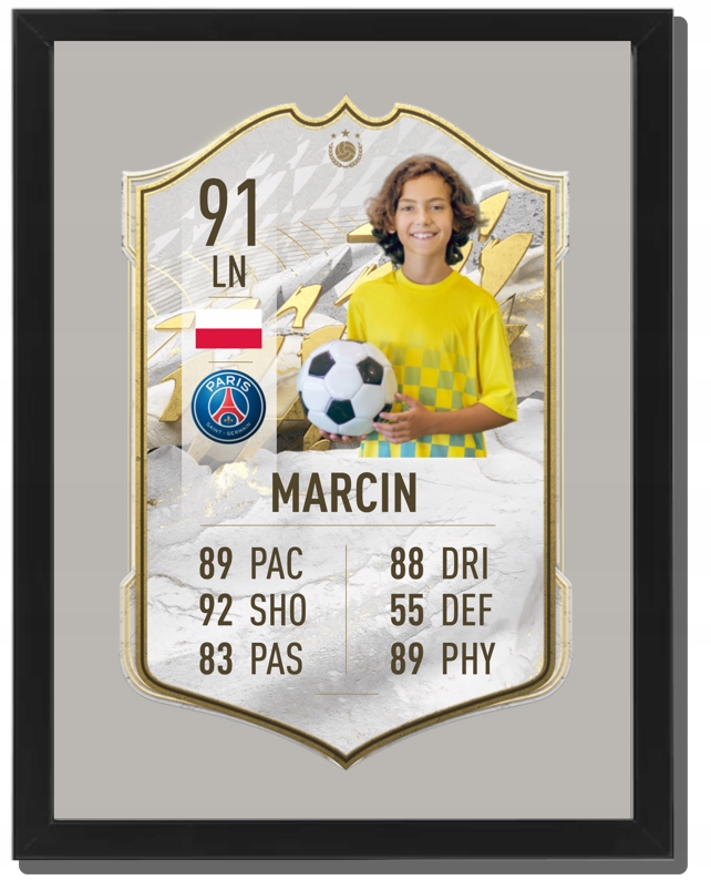 

Fifa 22 Personalizowana karta Fut Ramka A3
