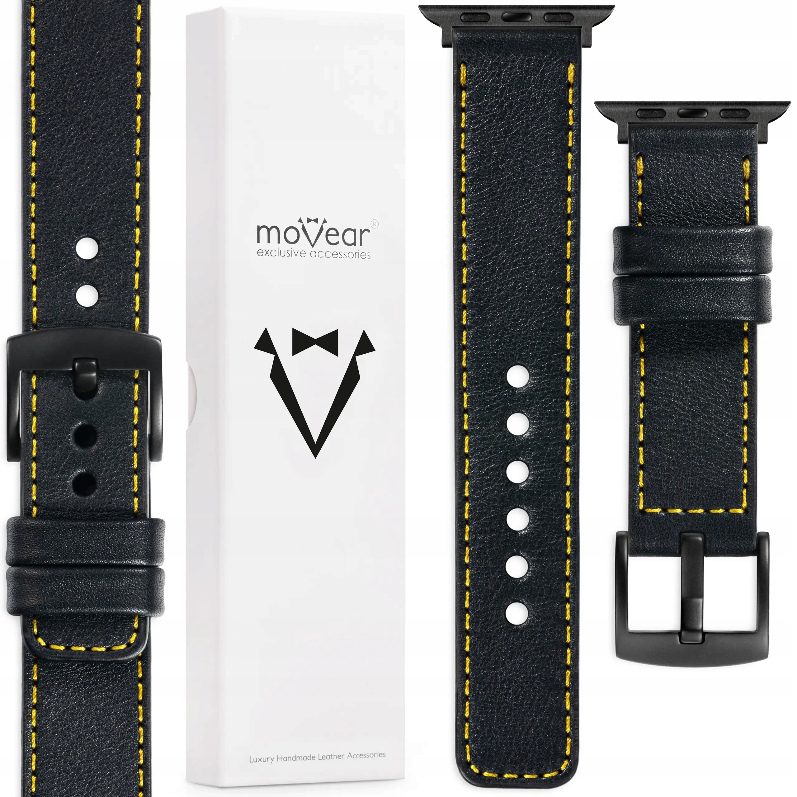 Pásek Apple Watch 10 9 8 7 6 5 Se 46-44 mm Ultra Premium Černý