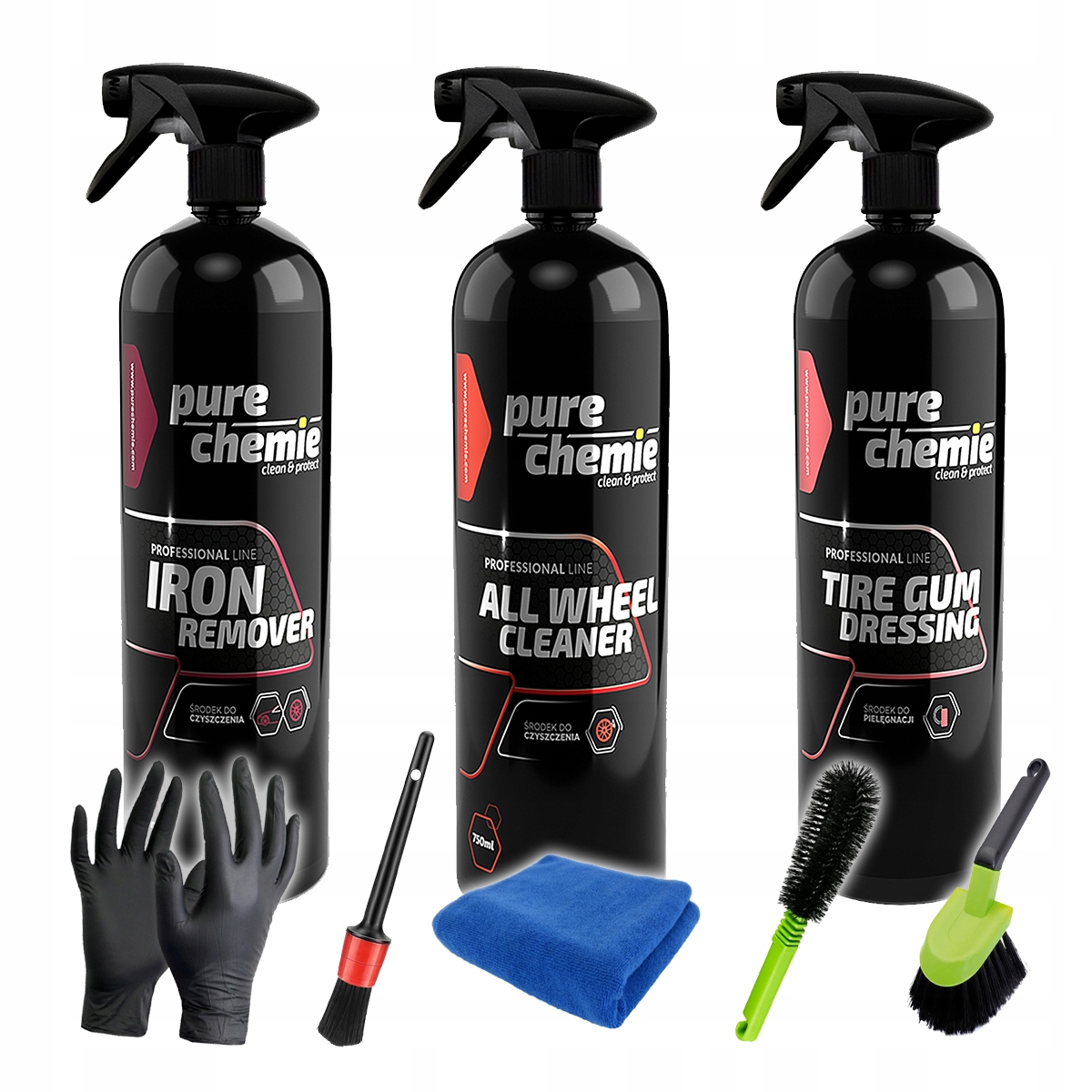 Sada Pure Chemie na čištění kol a ráfků