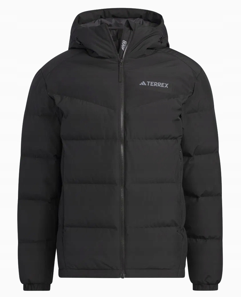 3089 Pánská Zimní Bunda Adidas S Kapucí Terrex Černá, teplá, péřová, 2XL