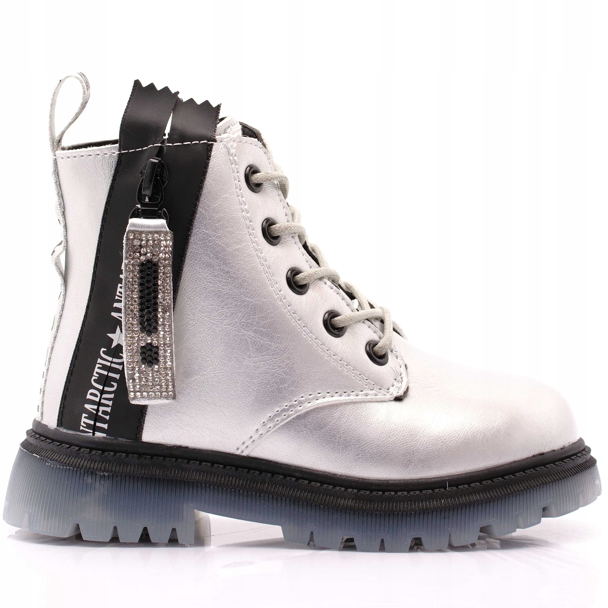 BUTY ZIMOWE DZIEWCZĘCE OCIEPLANE TRZEWIKI 27