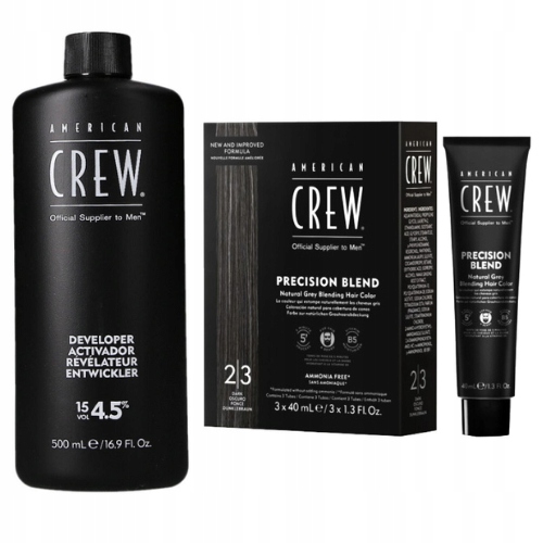 Zestaw odsiwiacz do włosów Precision Blend American Crew 2-3 utleniacz