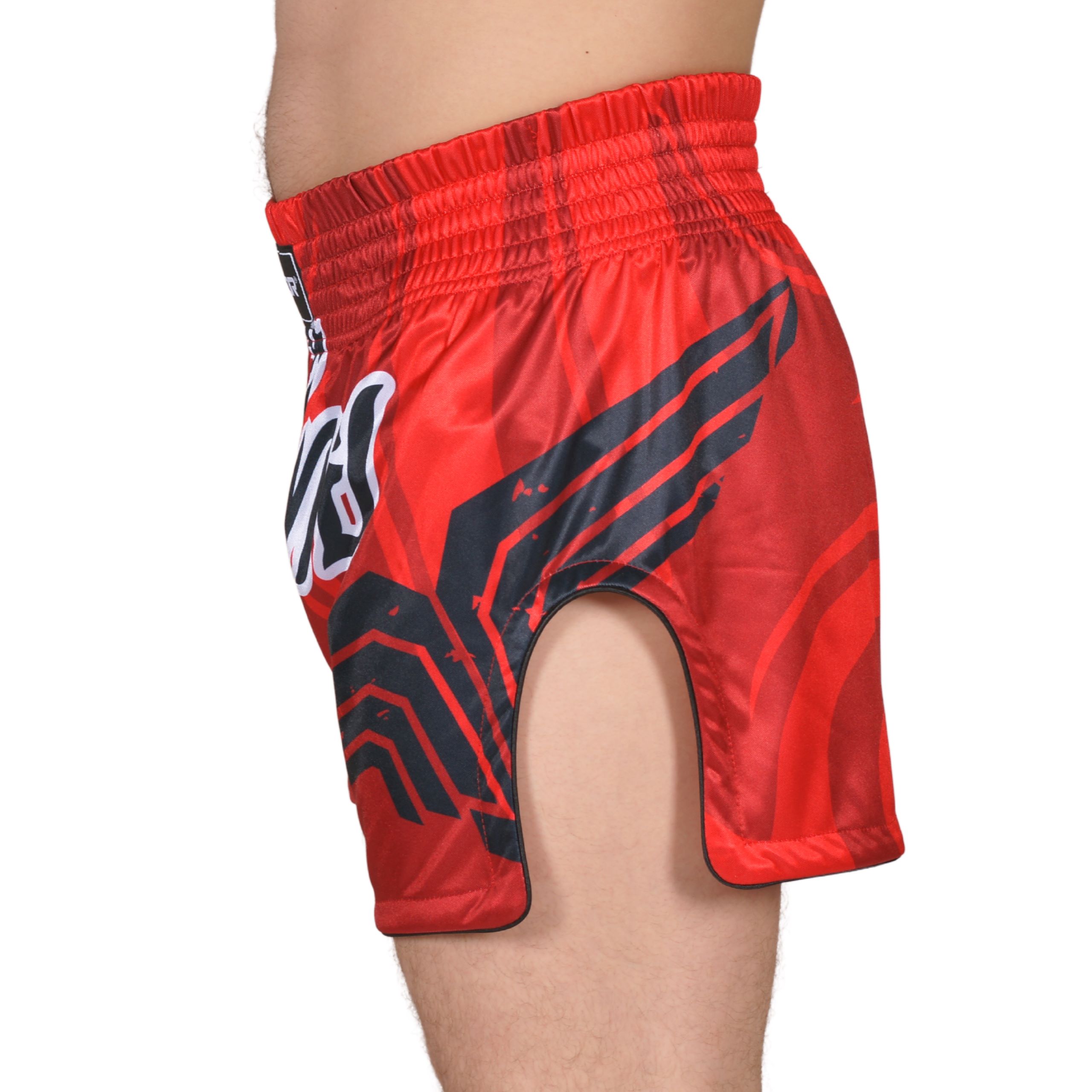 BELTOR SPODENKI TRENINGOWE MUAY THAI 02 ROZMIAR XL CZERWONE SPORTOWE Rozmiar XL