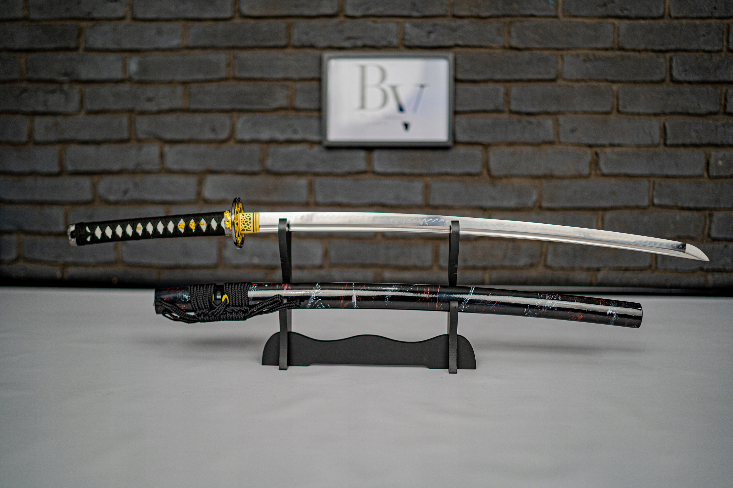 Katana Japońska Stal T10 62 HRC Ręcznie Kuta Rozbieralna Kolekcja Prezent