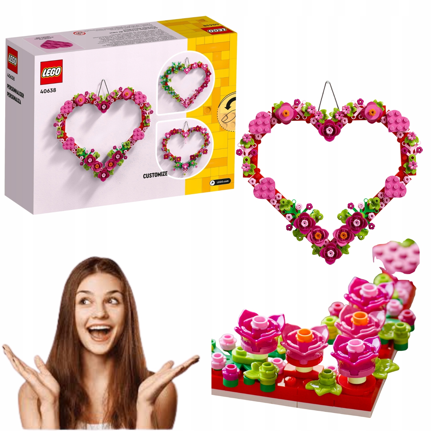 Lego Iconic 40638 Ozdoba W Kształcie Serca Idealny Na Walentynki