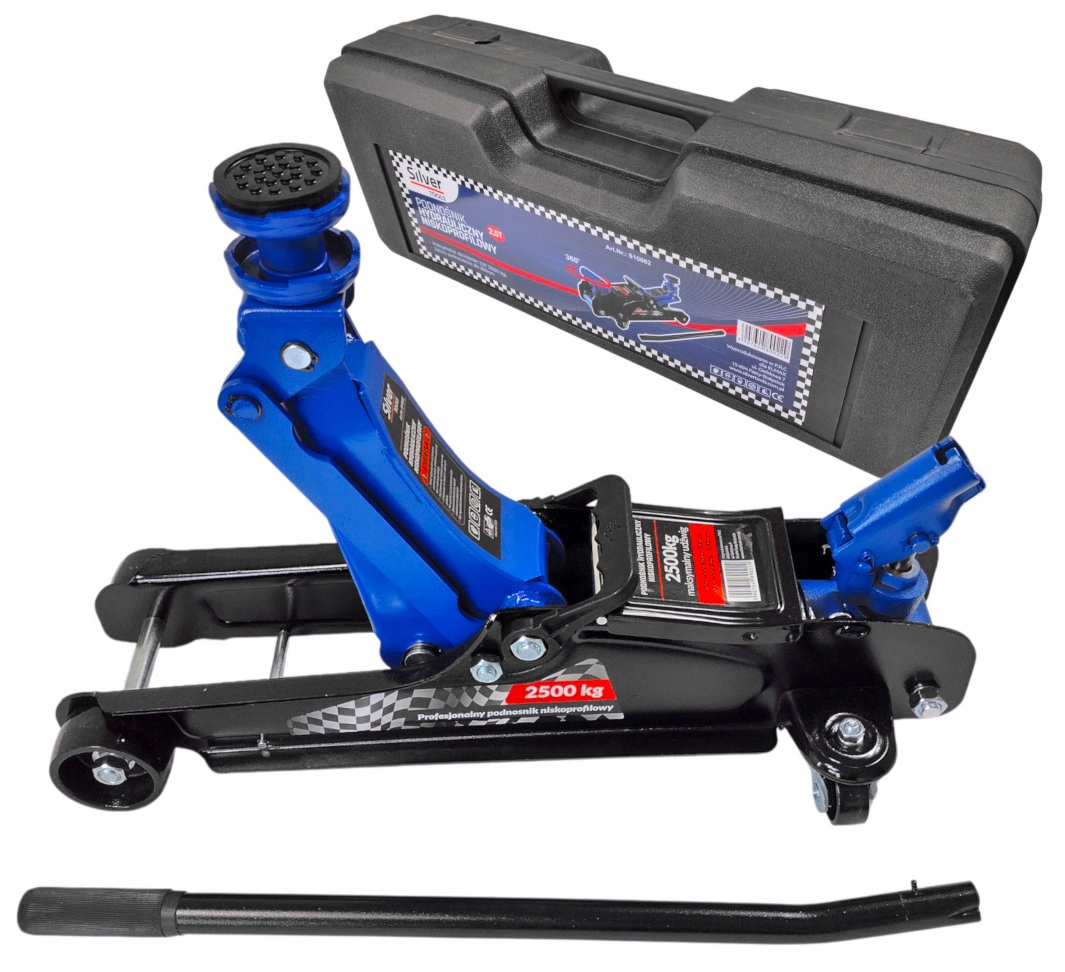 NÍZKOPROFILOVÝ ZVEDÁK FROG AUTOMOBILOVÝ ZVEDÁK S OTOČNOU RUKOJEŤÍ DO KUFRŮ Značka SilverTools