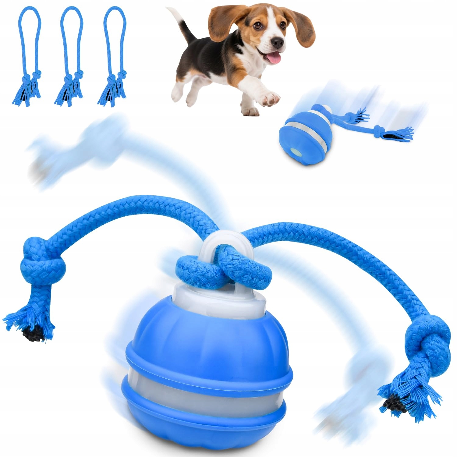 Levně Interaktivní Míček pro malé psy a štěňata se zvuky