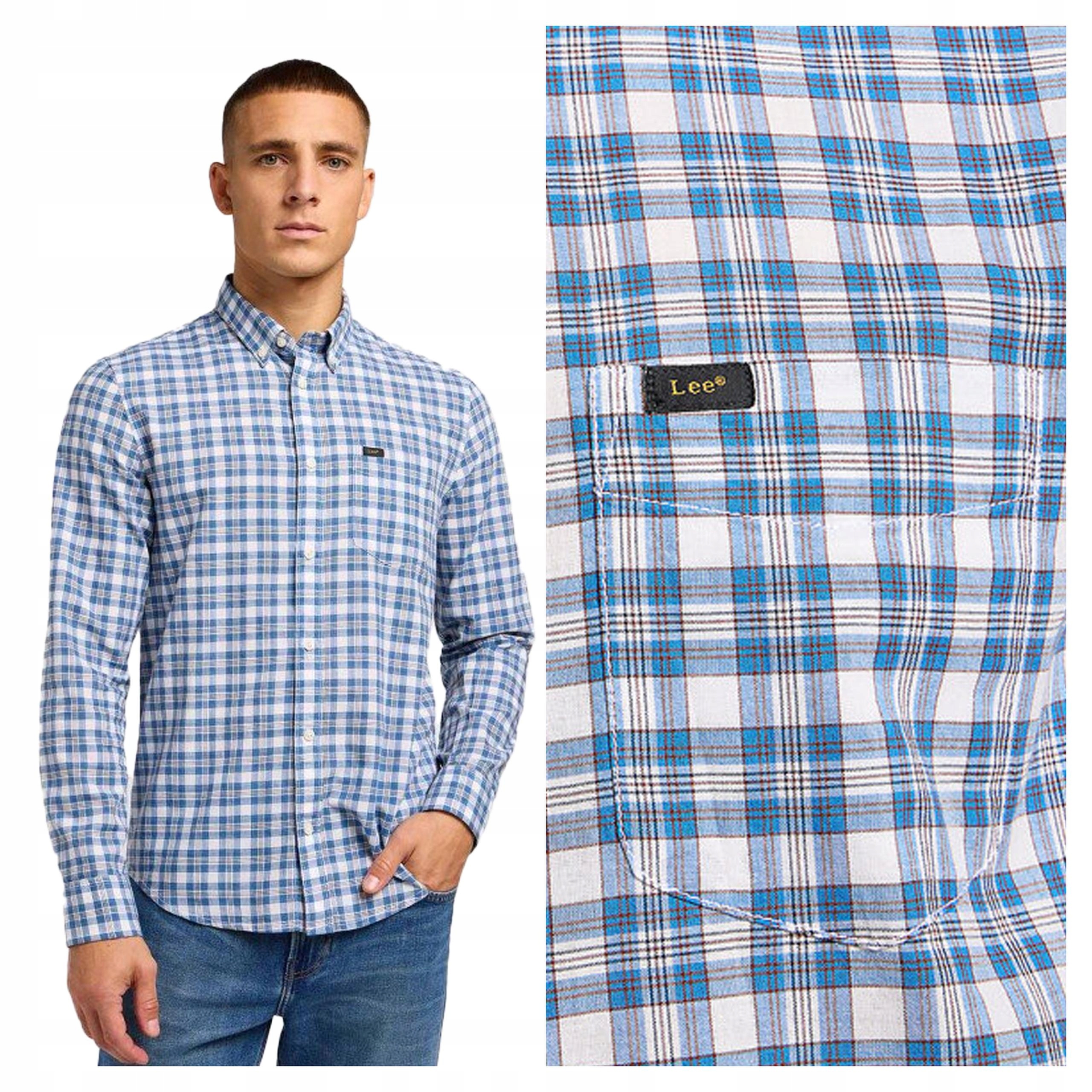 Lee Button Down M Pánská košile