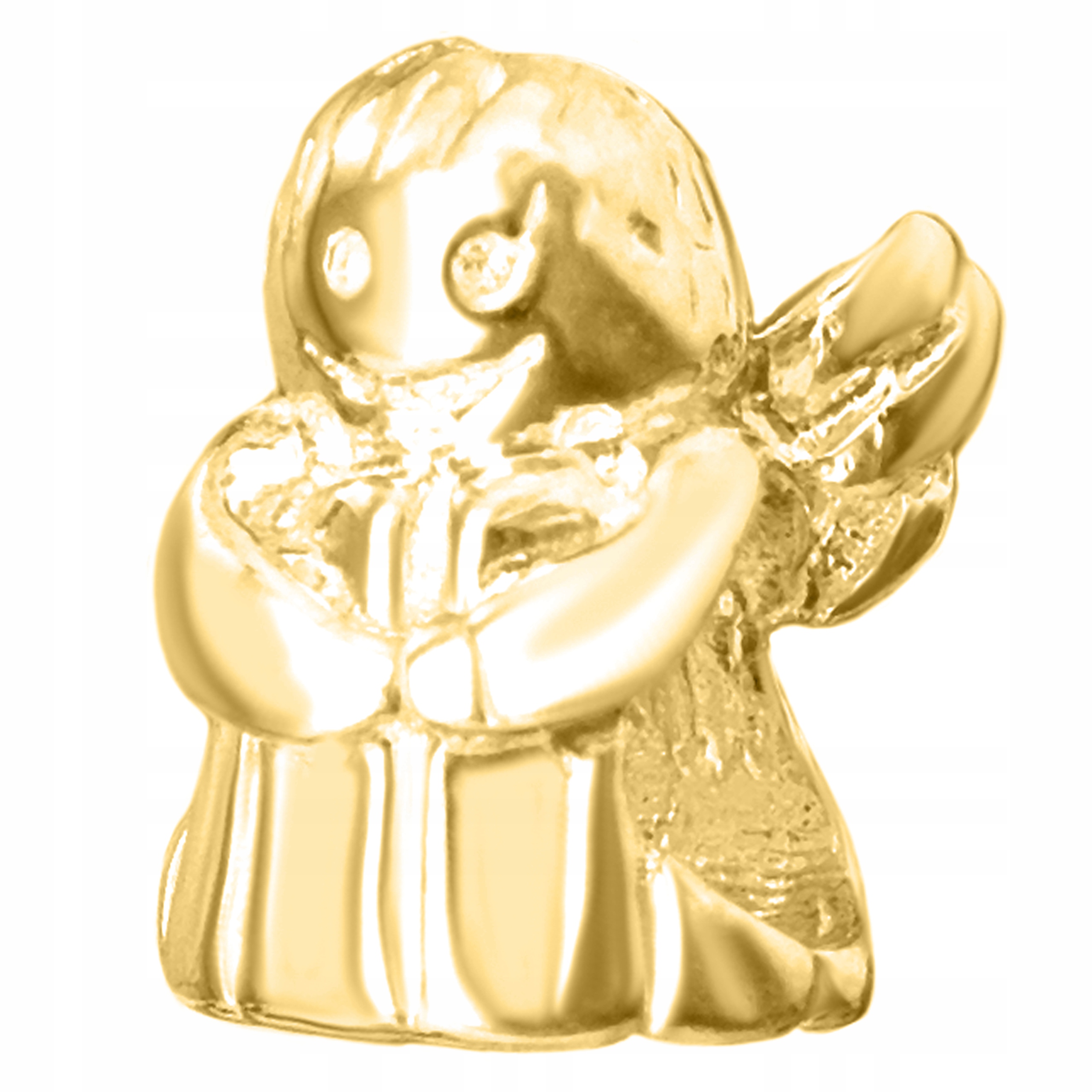 Zlatý přívěsek Anděl strážný s křídly Anděl lásky Stříbro 925