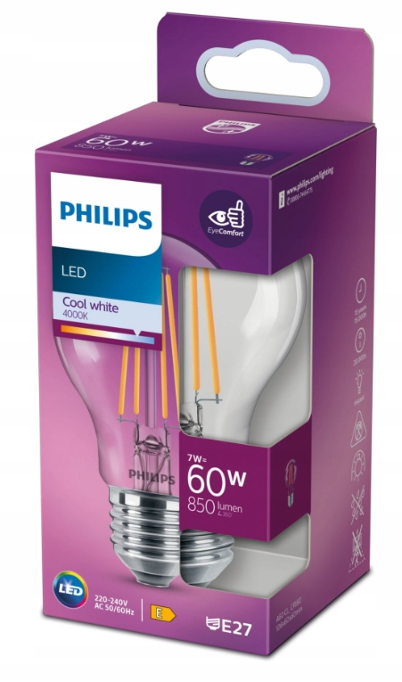 Żarówka LED Philips E27 7W 850lm 60 W