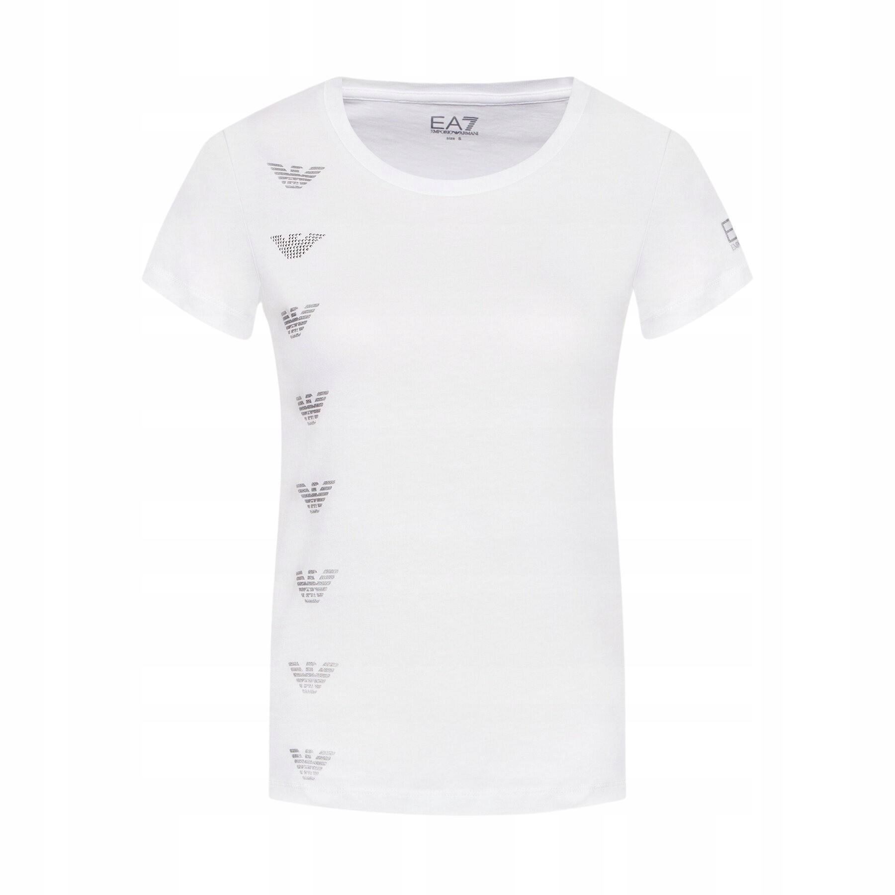Emporio Armani EA7 stylowy damski t-shirt White S