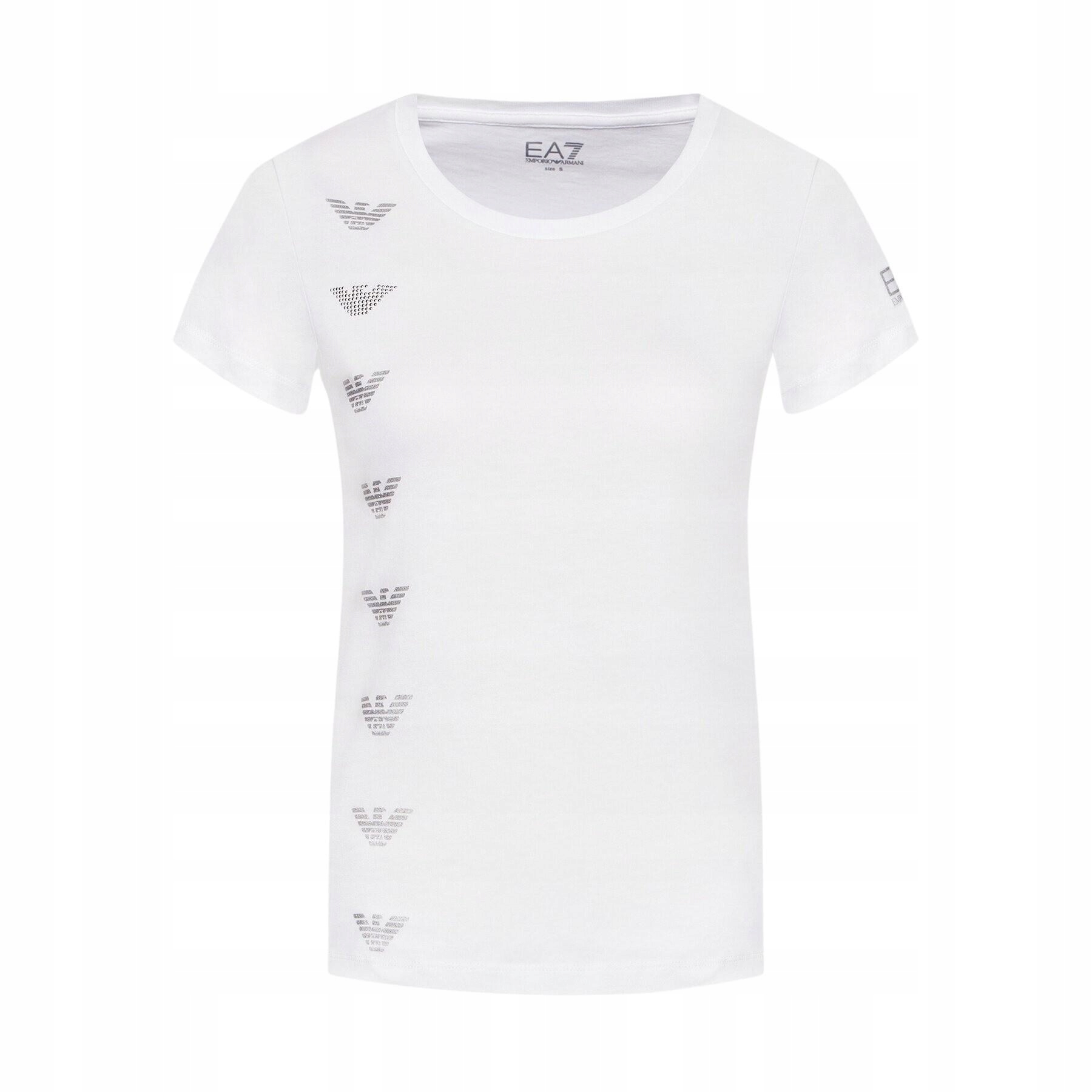 EMPORIO ARMANI EA7 štýlové dámske tričko WHITE L
