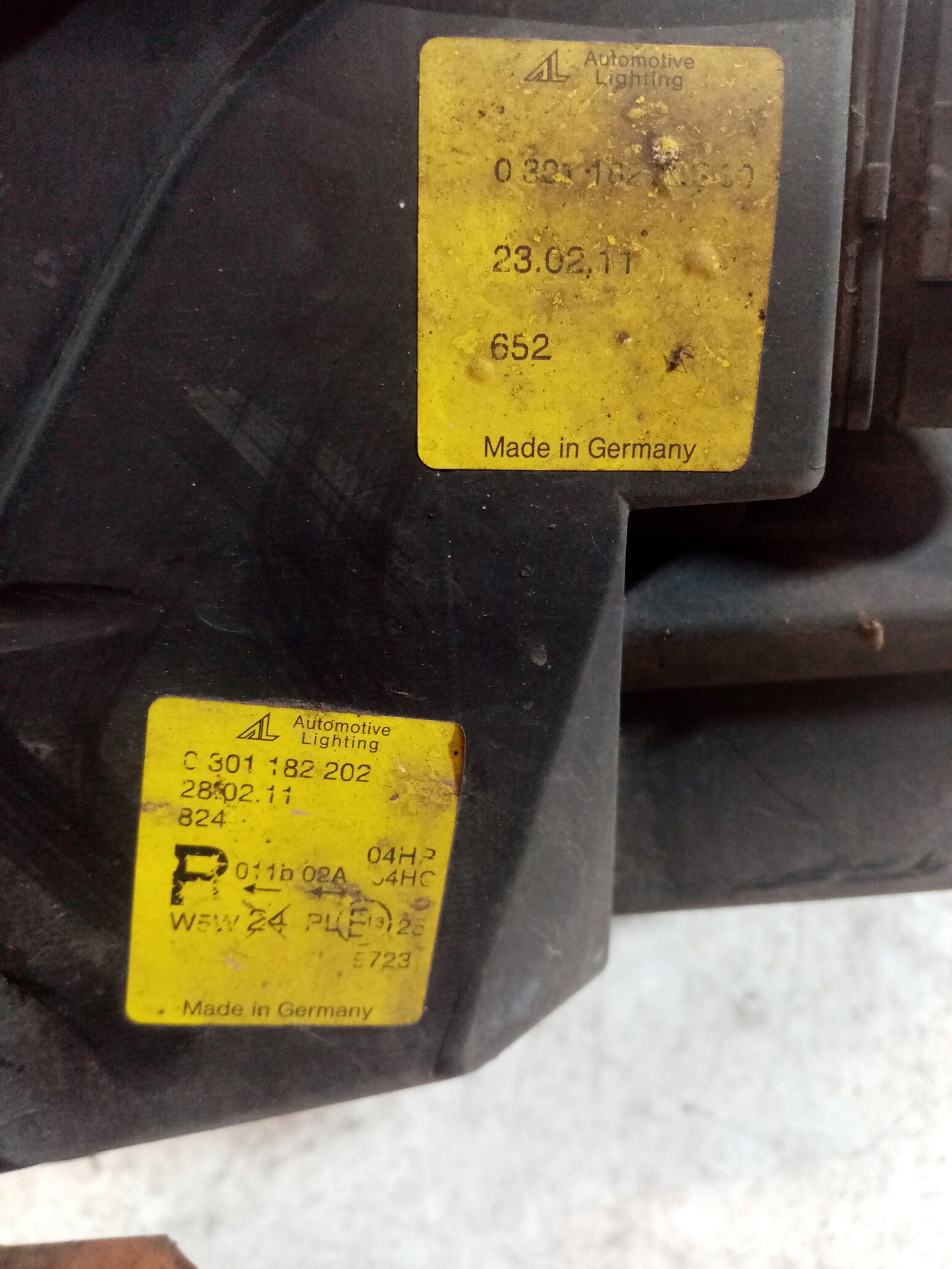 light right front LIFT VOLKSWAGEN SHARAN 1 0301182202