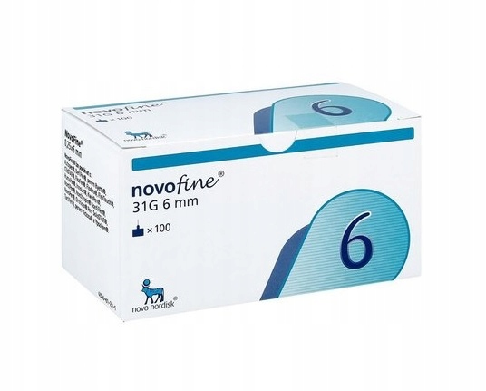 

Novofine 6 31G 0,25x6mm 100szt. igły do penów