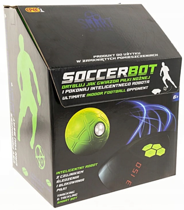 SOCCERBOT INTELIGENTNY ROBOT DO GRY W PIŁKĘ NOŻNĄ ZABAWKA PIŁKARSKA
