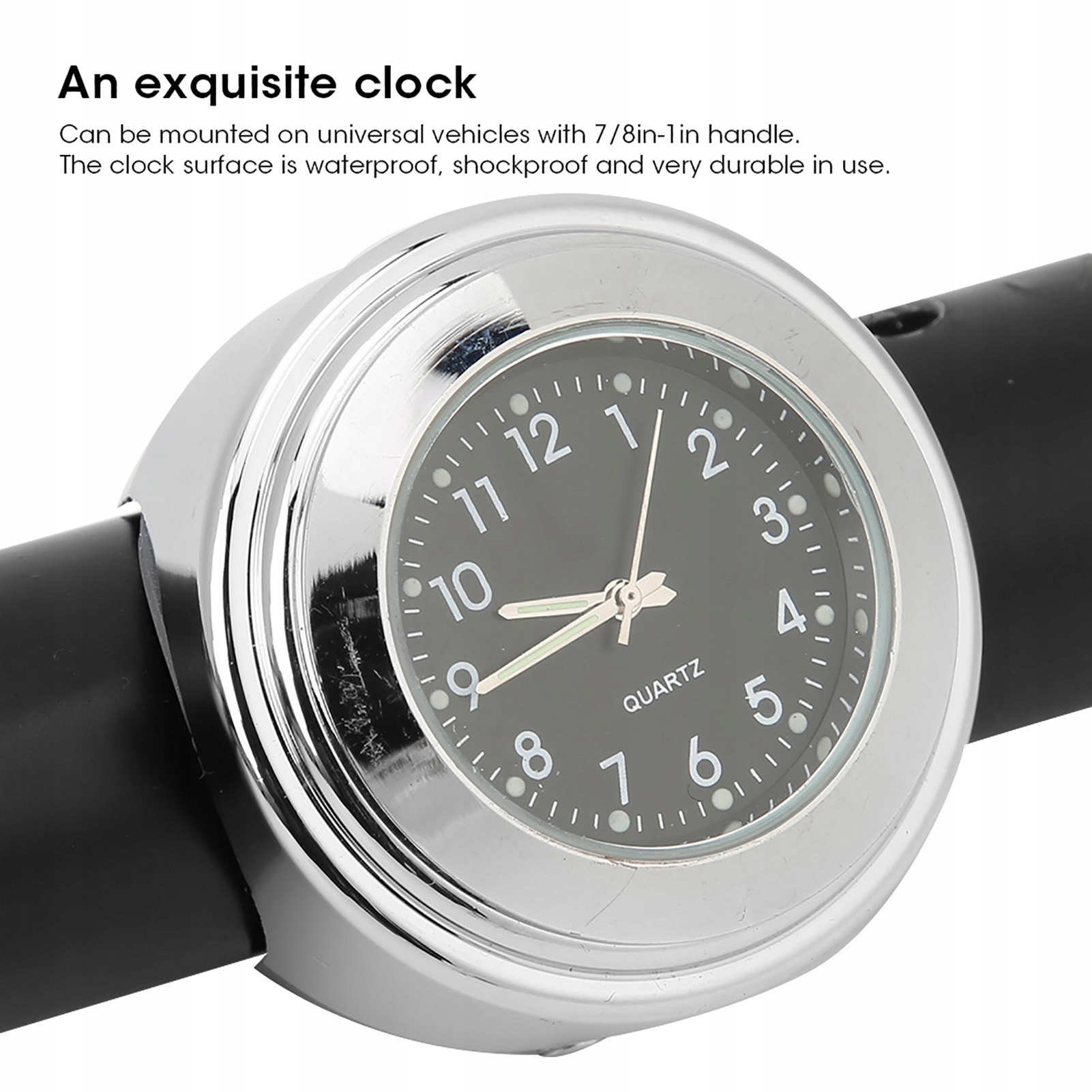 CHROM CHROMOWANY ZEGAREK CZARNA TARCZA NA KIEROW Numer katalogowy producenta 1615200035912