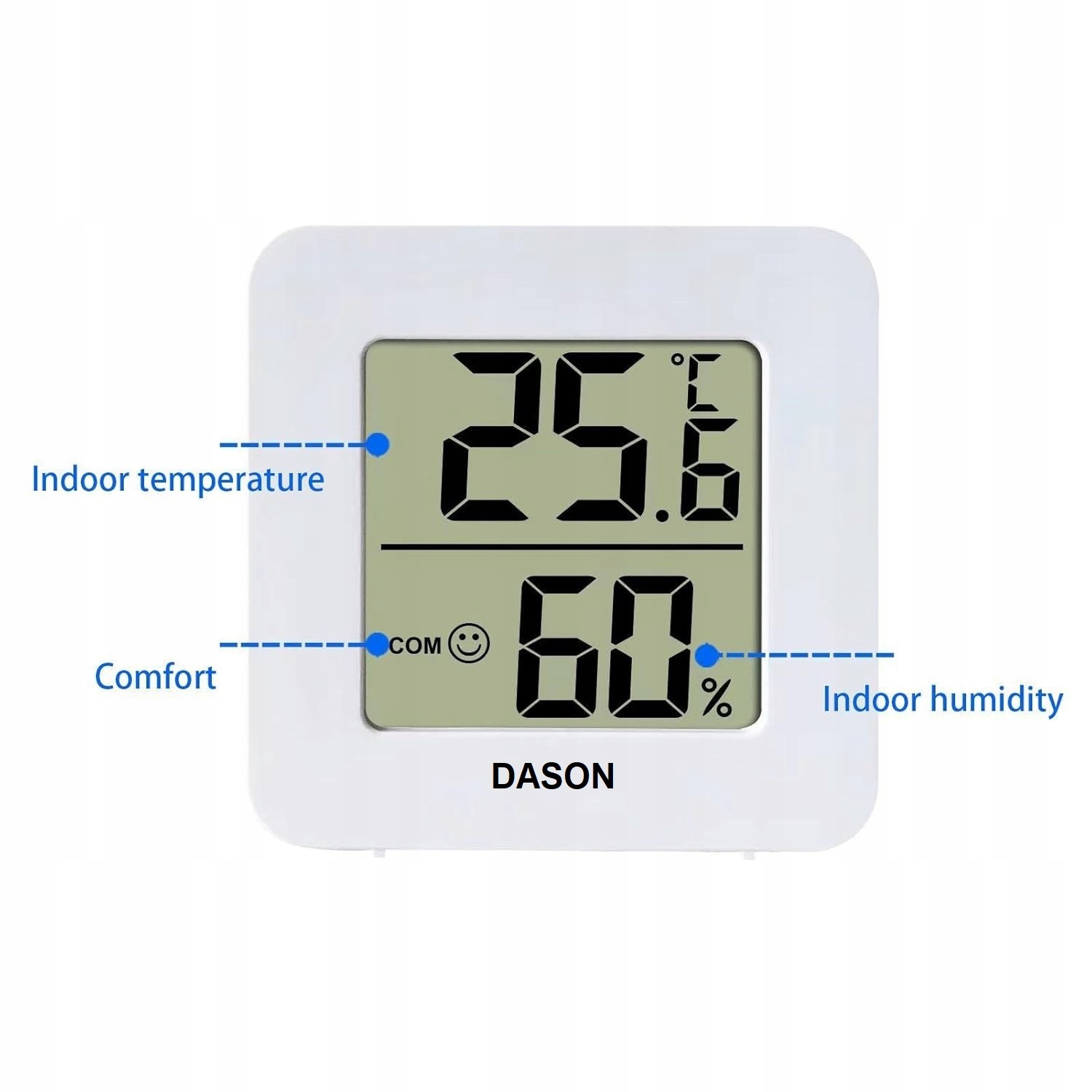 Mini Termometr Higrometr Wilgotnościomierz -10° - +70° Marka bez marki