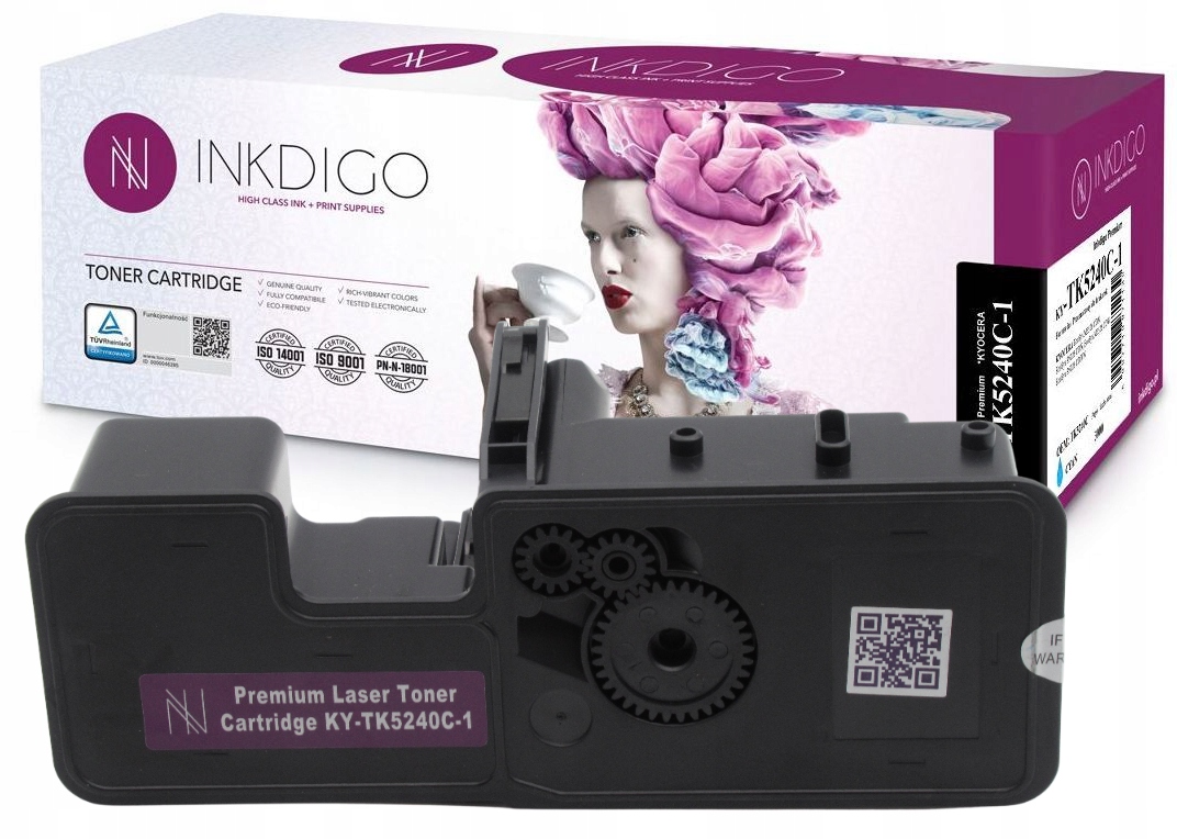 

Toner Inkdigo Tuv Do Kyocera M5526 TK-5240 Cyan