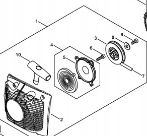 Súprava štartéra Echo CS-621SX/45RS P100-007950 Originál