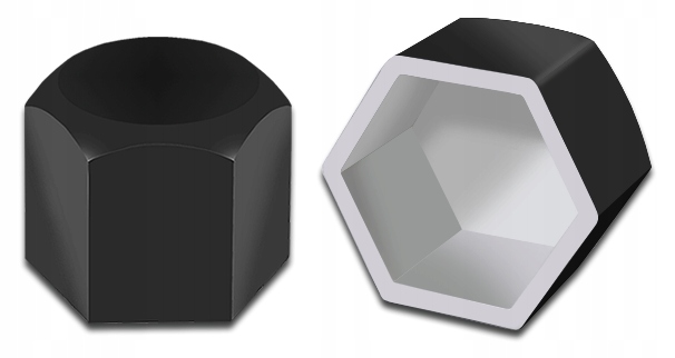 NASADKI NAKŁADKI NA ŚRUBY FELG na klucz 17 black Producent Jacky Auto Sport