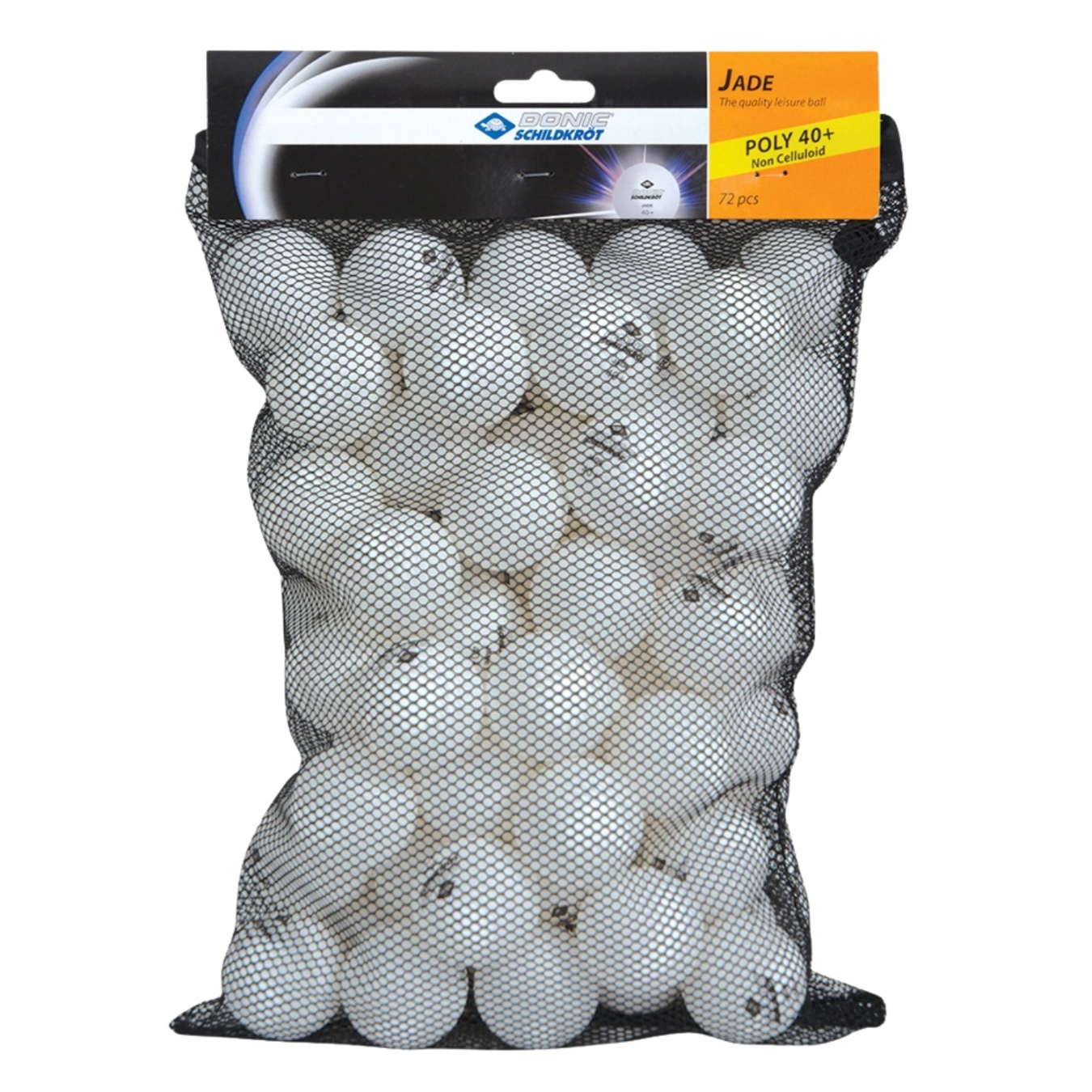 Míčky na stolní tenis Ping Ponga Schildkrot Jade Poly 40+ 72 ks