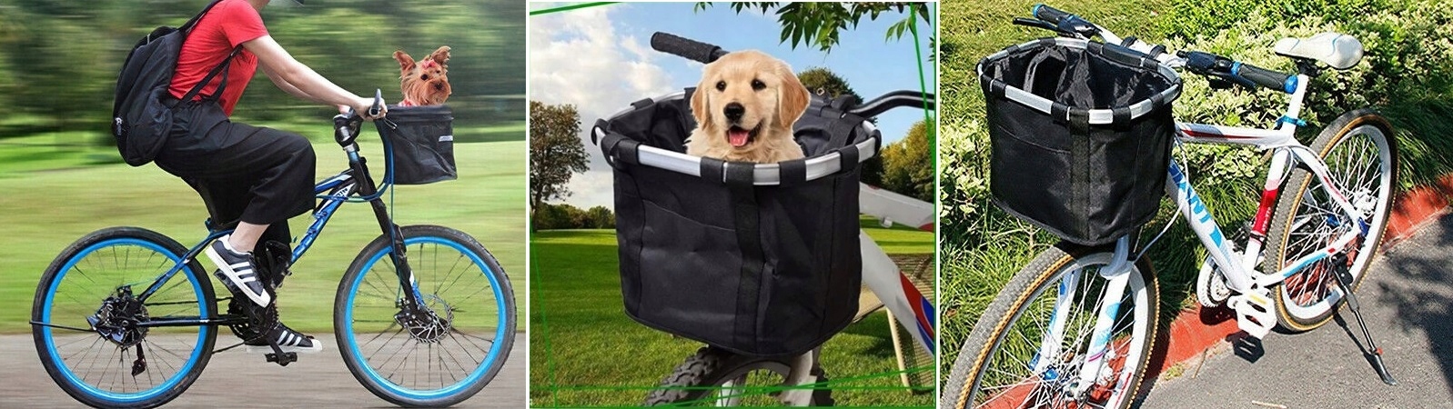 KOSZ KOSZYK ROWEROWY NA KIEROWNICĘ ROWERU METALOWY DUŻY SKŁADANY TORBA 10L Głębokość produktu 24 cm