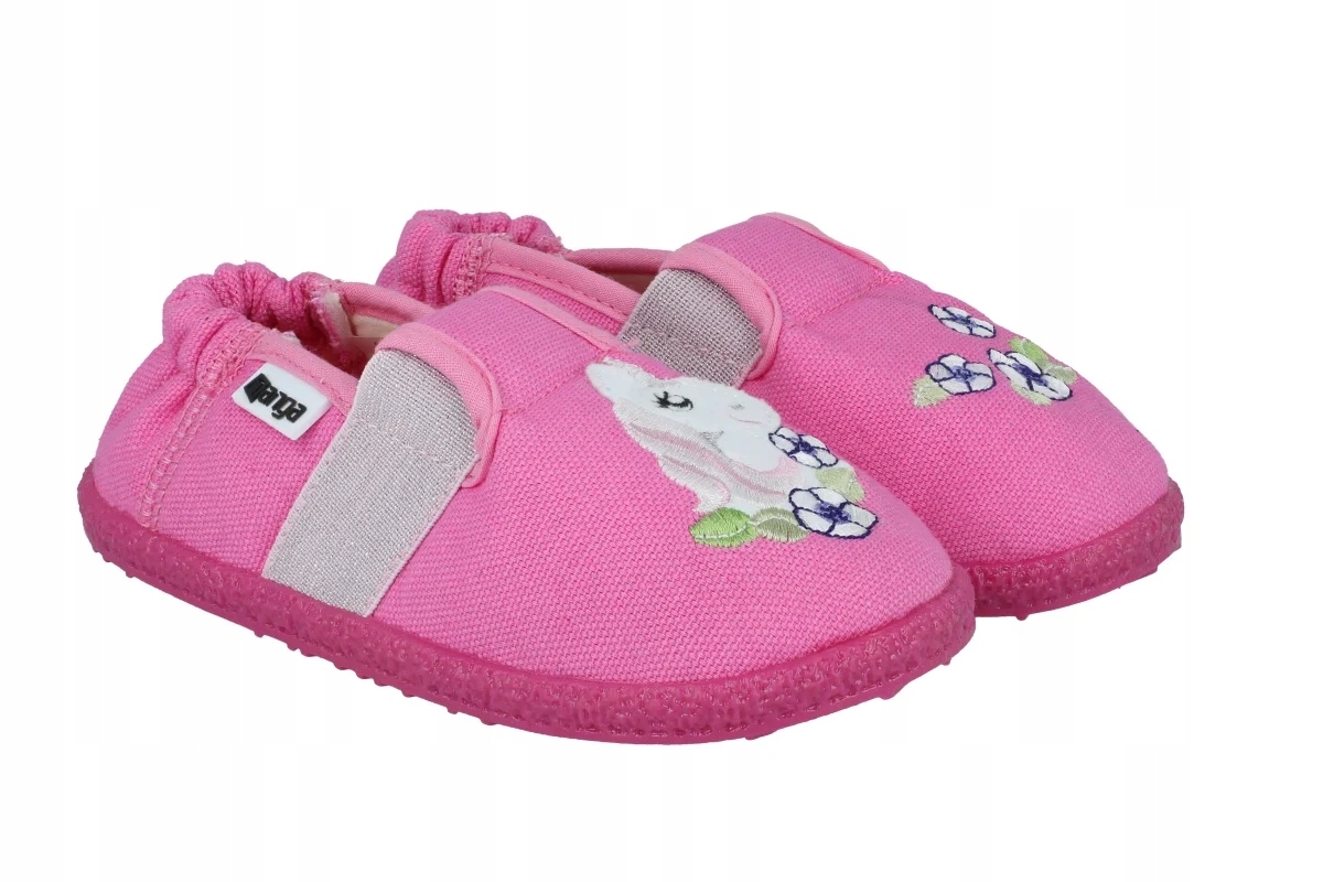Kapcie barefoot Nanga Einhorn bio bawełna R24