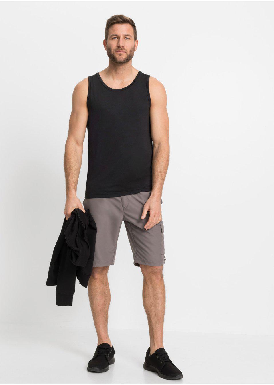 Bonprix PODKOSZULEK MĘSKI 2PAK 60 Dekolt okrągły