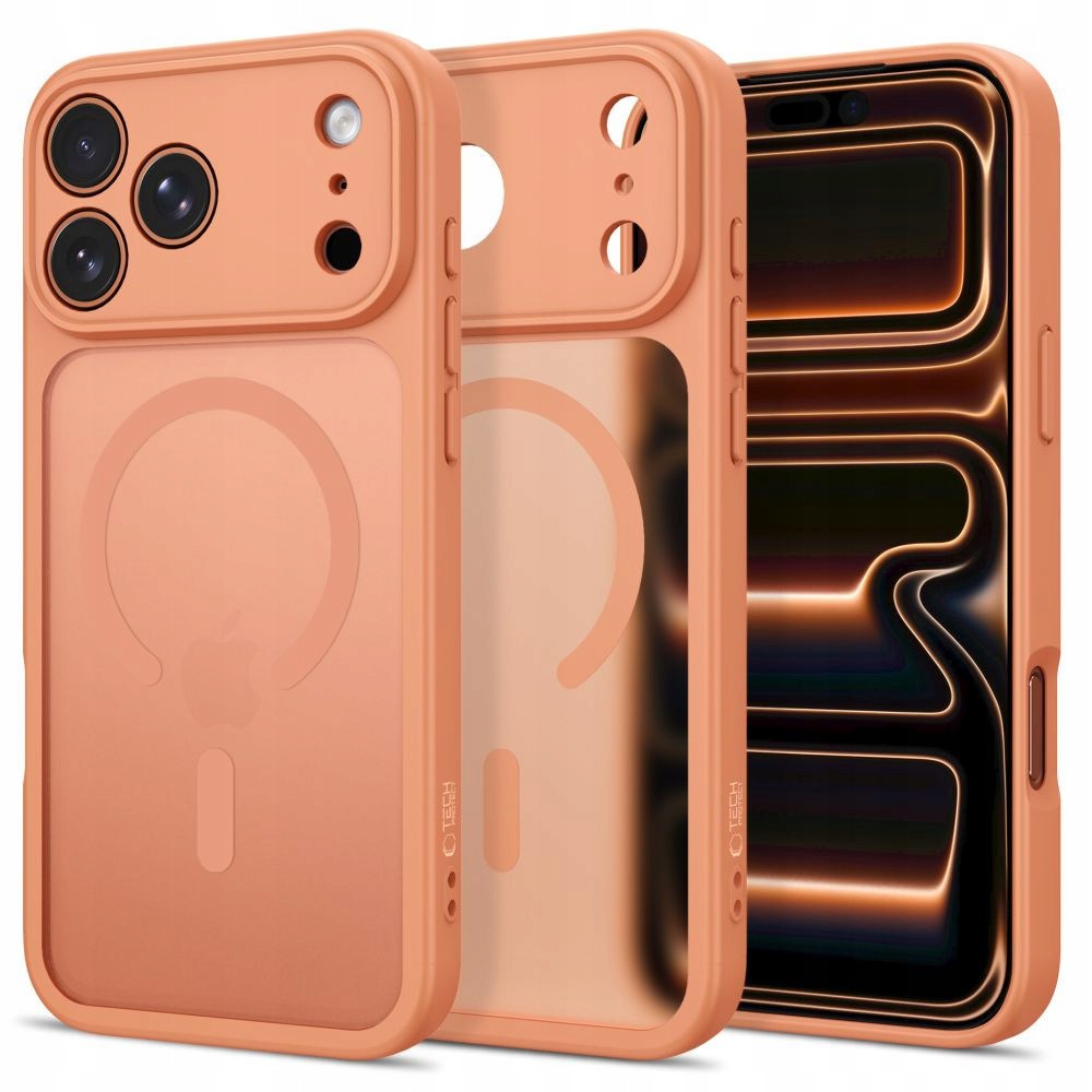 Etui Tech-Protect BasicMag MagSafe iPhone 17 Pro Matowe Cosmic Orange