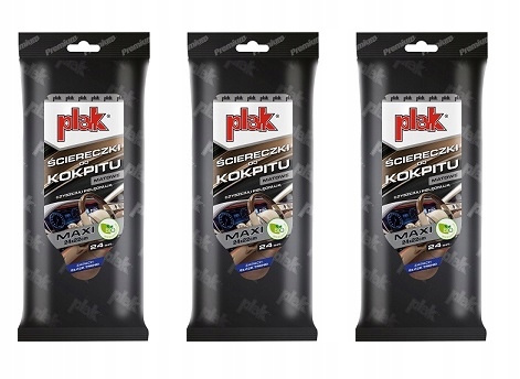PLAK ŚCIERECZKI DO KOKPITU MATOWE BLACK TREND MAXI