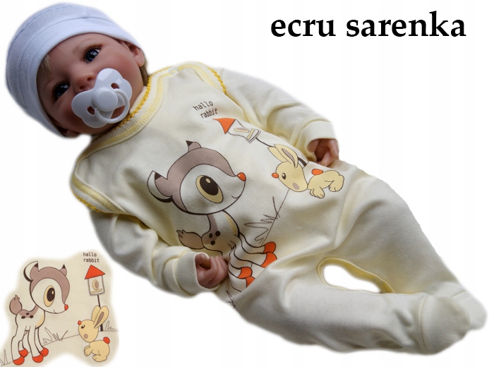 

Śpiochy śpioszki kaftanik 62 rozpinane bawełniane