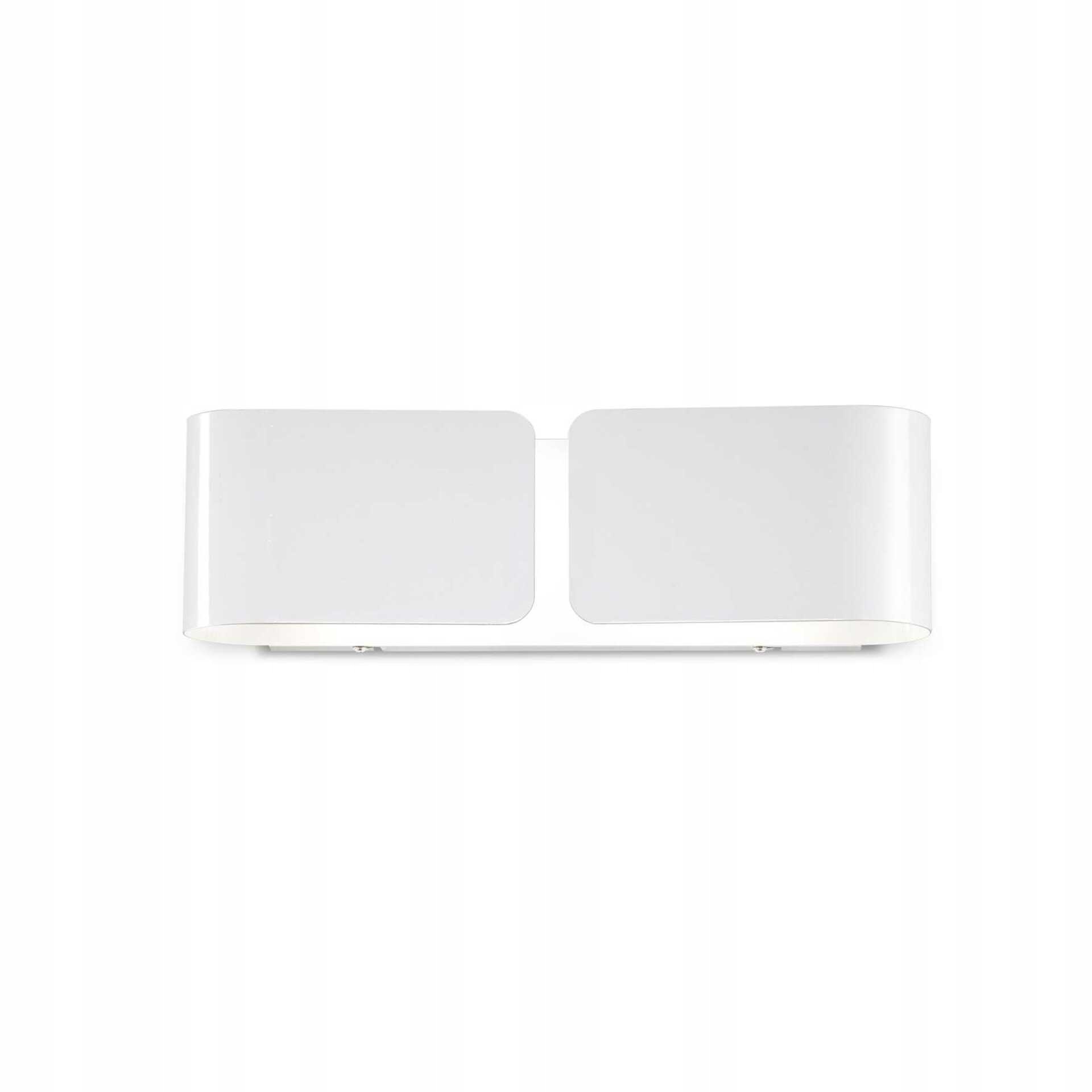Nástenné svietidlo Ideal Lux Clip AP2 Small biela E27 2x60W kov