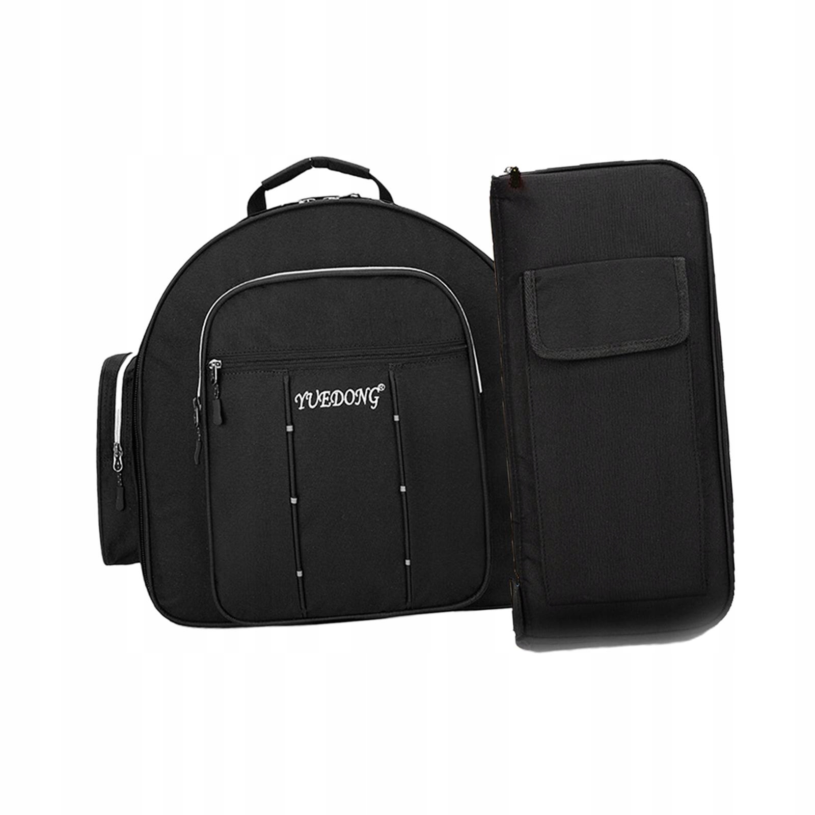 Multifunction Snare Drum Bag Adjustable Strape Thick Padded Practice Black