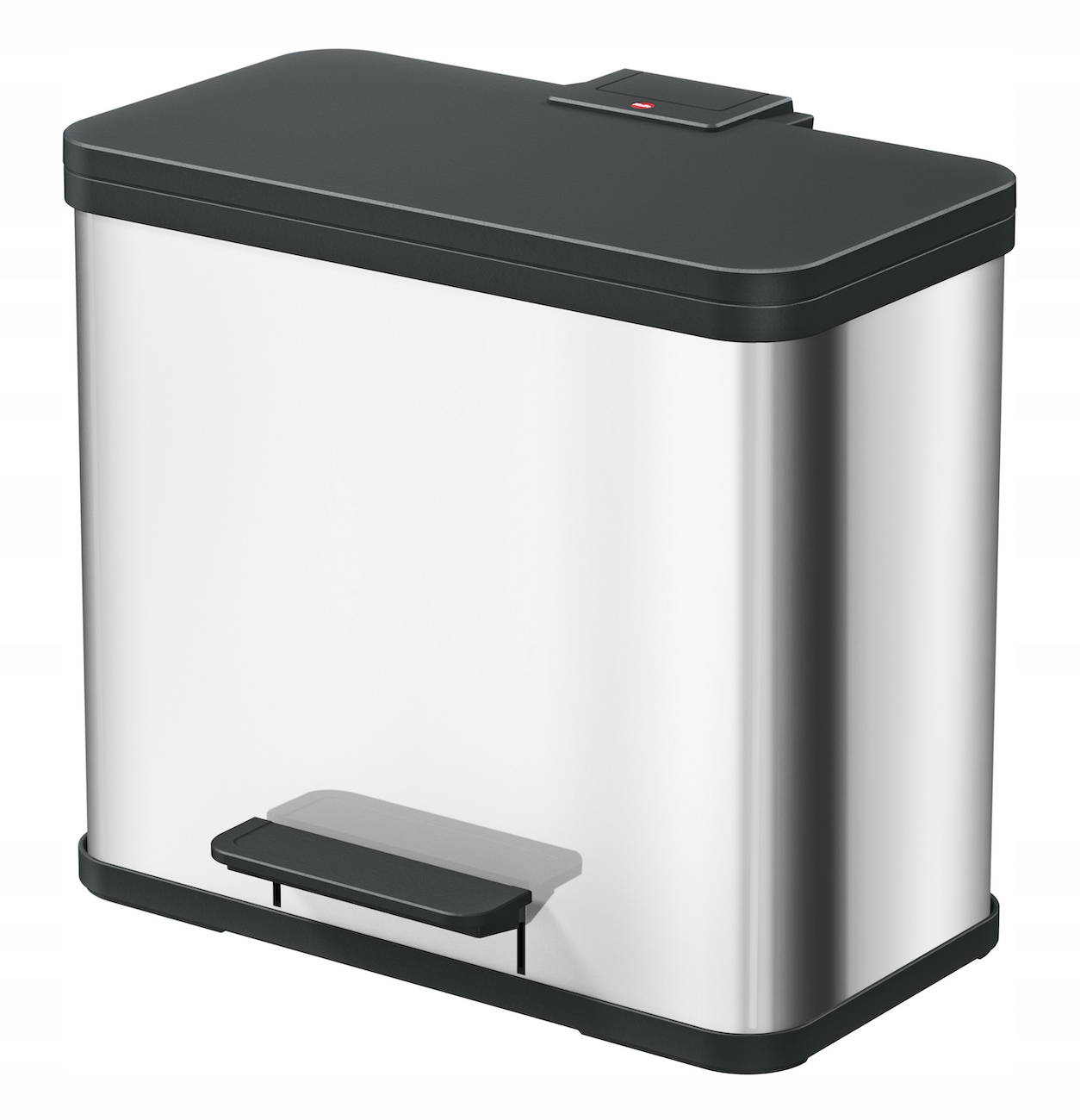 Odpadkový koš Hailo stříbrný 27 l