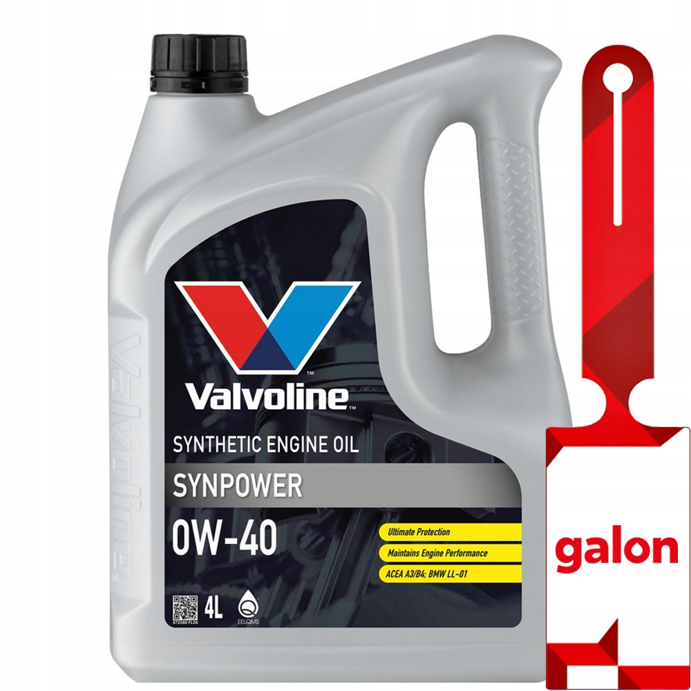 Valvoline Synpower 0w40 4L syntetyczny olej silnikowy