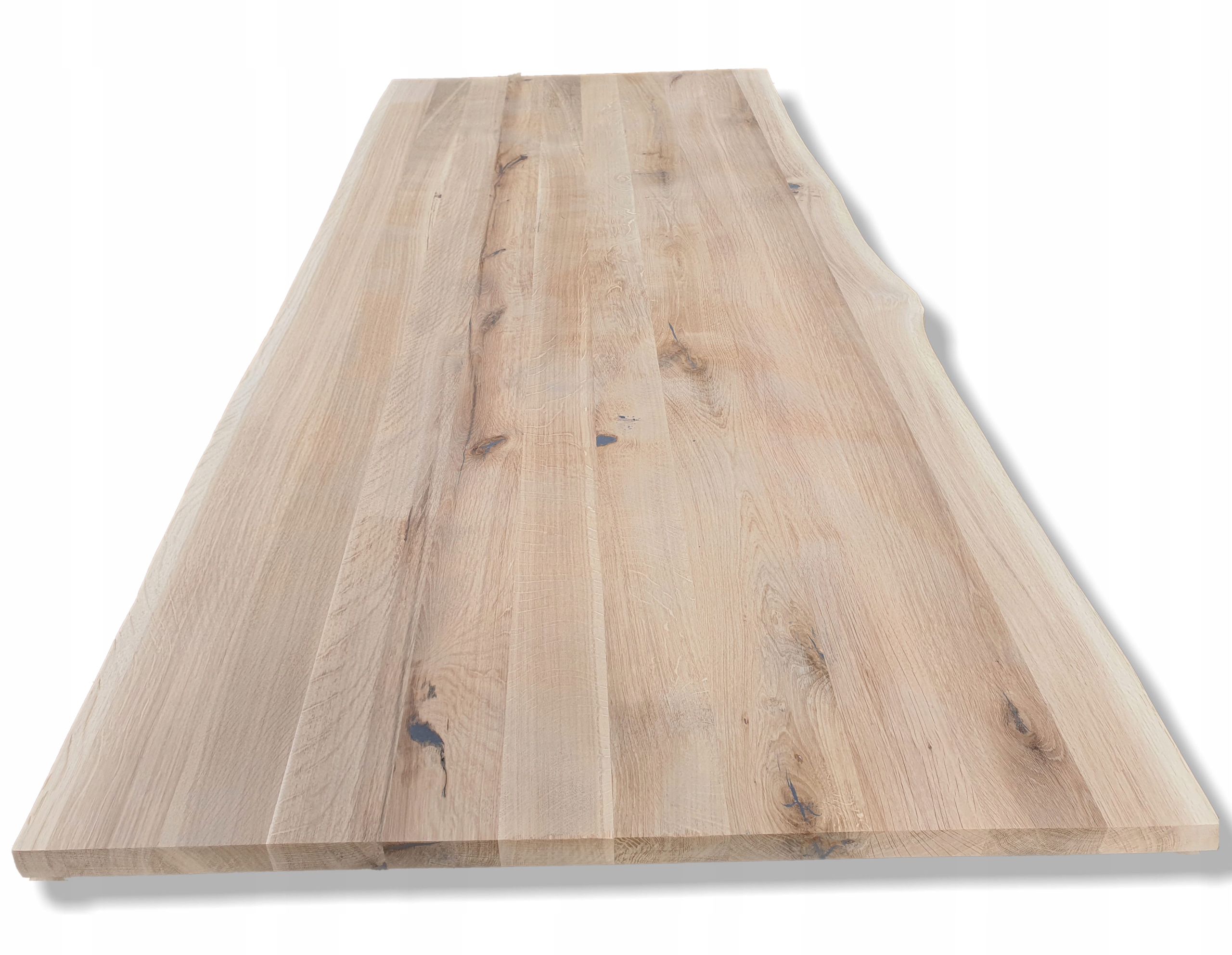 BLAT DĘBOWY RUSTIC, KRAWĘDŹ OFLIS, 180X90CM Wysokość mebla 4 cm