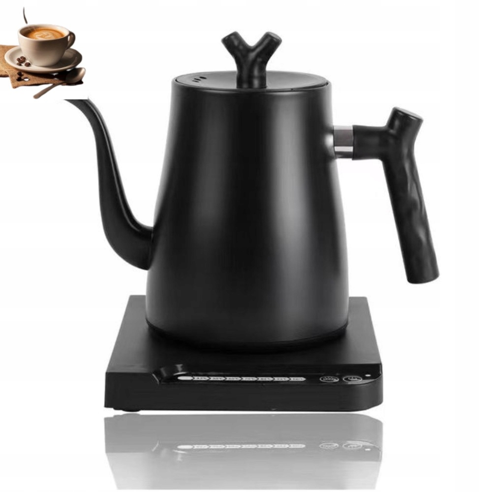 Czajnik do kawy herbaty 1L 1000W gęsia szyja 7 stopni temp