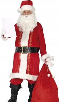 Kostým Santa Clause Delux červená mikina kalhoty čepice L