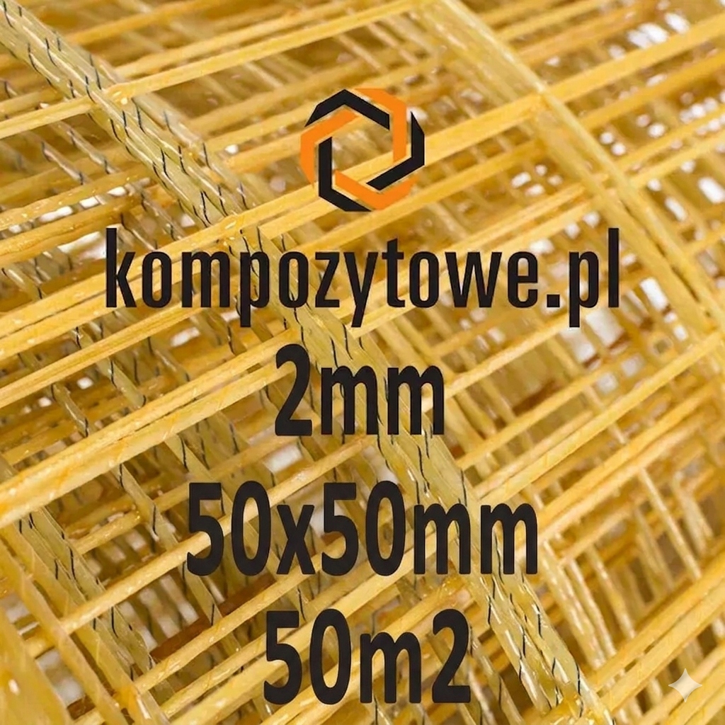 Kompozitová výstužná sieť 2 mm 50x50 mm 50 m2 Gfrp silná nerezová, ľahká