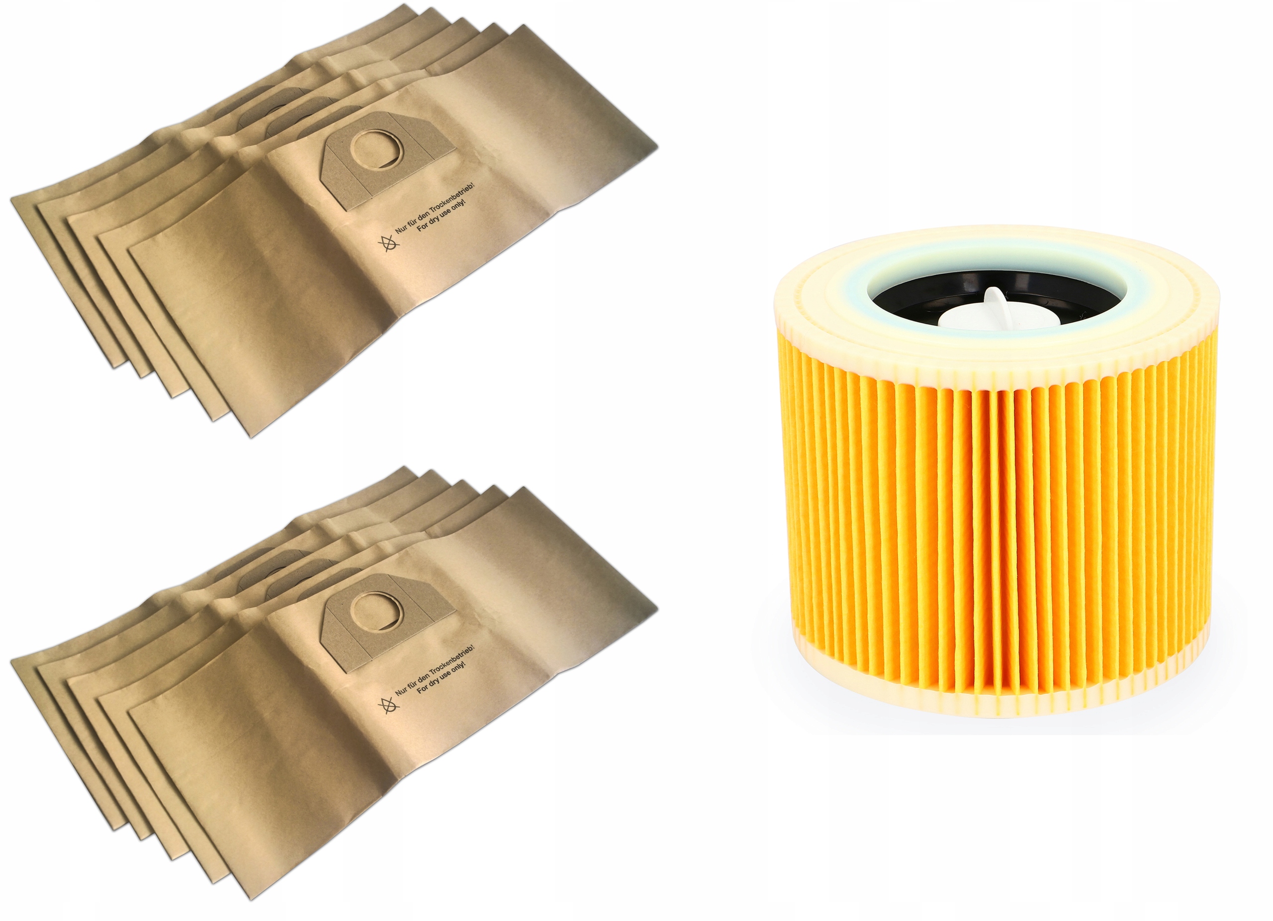 

10x Worki Filtr Karcher Wd 3 Premium Car Kit