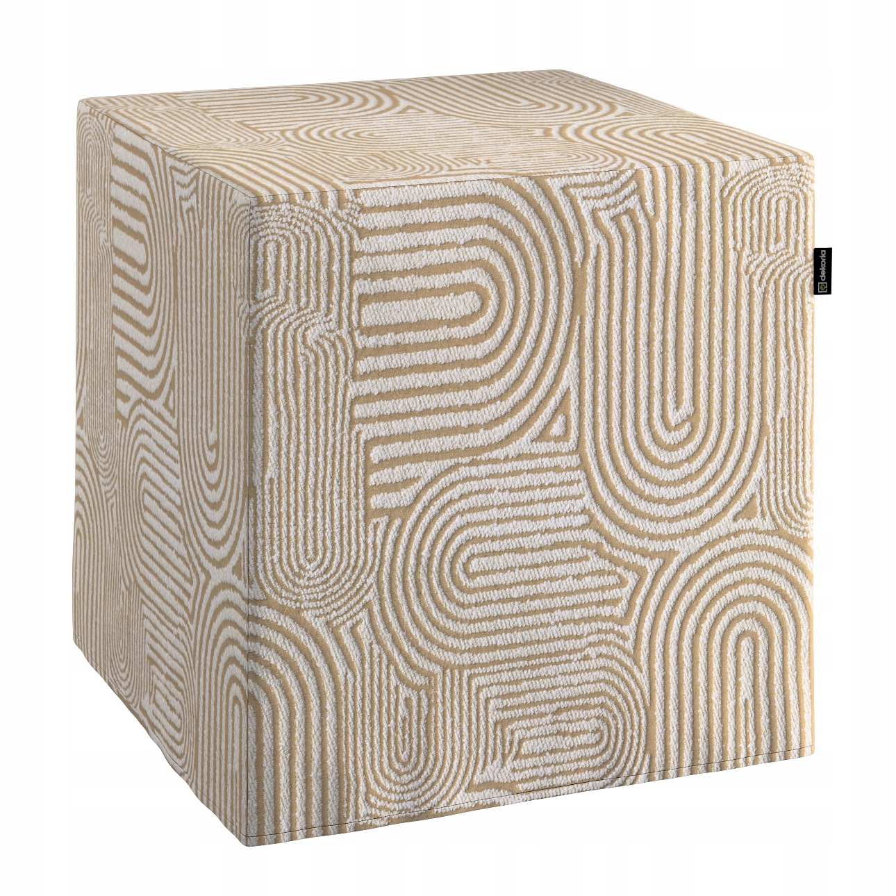 Dekoria Pufa kocka béžovo-ecru