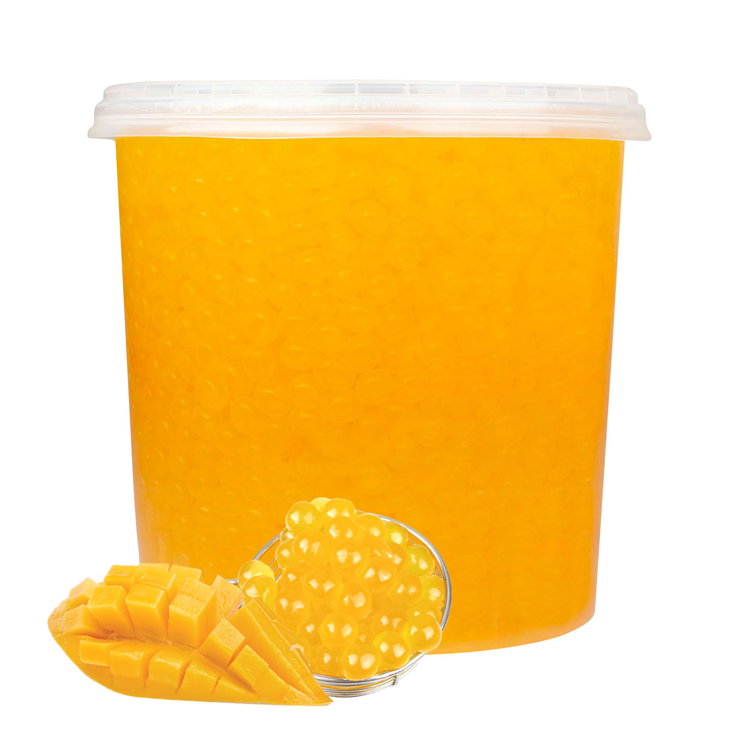 Bubble Tea Popping Boba Kulki pękające Mango 3,4 kg owocowe Crazy Bubble