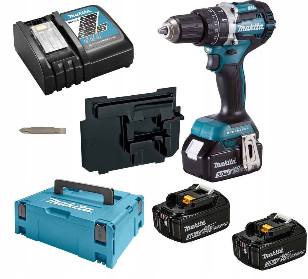 Makita DHP484RFJ 18 V Wkrętarka 2x3,0AH DC18RC Wal