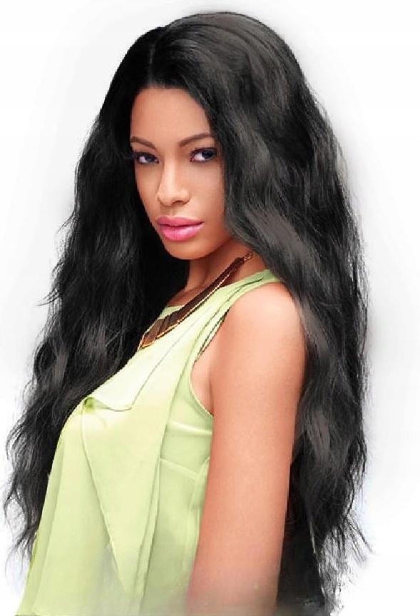 Paruka S Krajkou Na Přední Straně Syntetické Vlasy Sleek Fashion Idol 101 India 1B