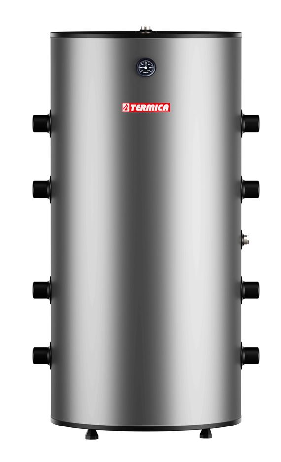 Bufor do pomp ciepła 200l Termica Z200PC stal nierdzewna